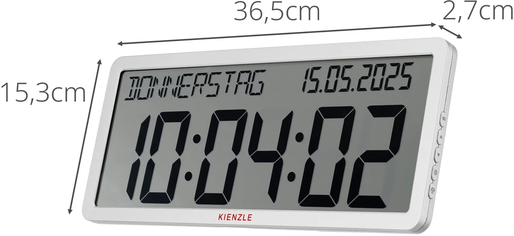 Muse KIENZLE Radio Sieninis laikrodis with Date Ekranas baltas (15422)