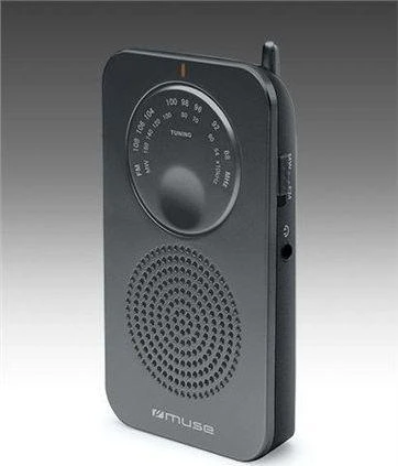 Muse | Pocket radio | M-01 RS | Juodas