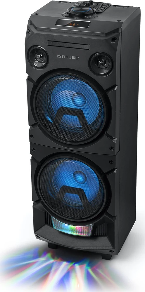 Muse | Party Box Speaker | M-1937 DJ | 600 W | Bluetooth | Belaidė jungtis | Portable | Juodas