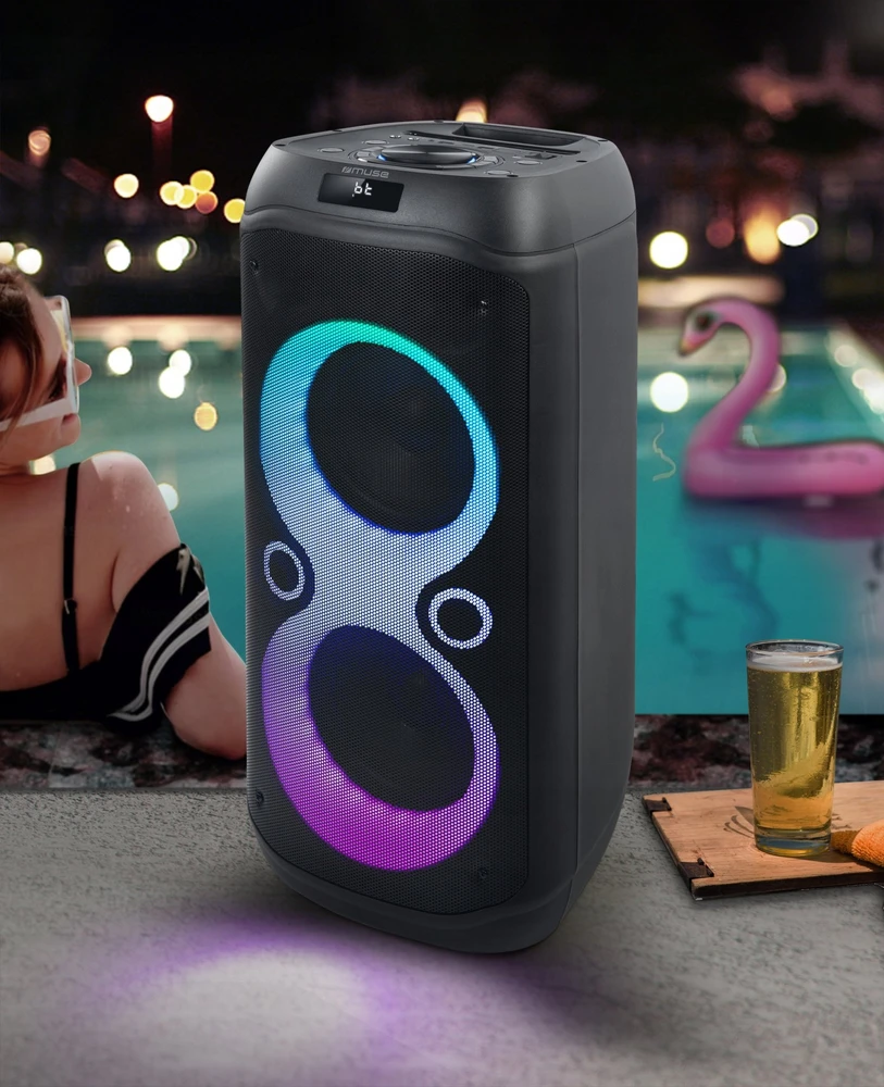 Muse | Party Box Speaker | M-1937 DJ | 600 W | Bluetooth | Belaidė jungtis | Portable | Juodas