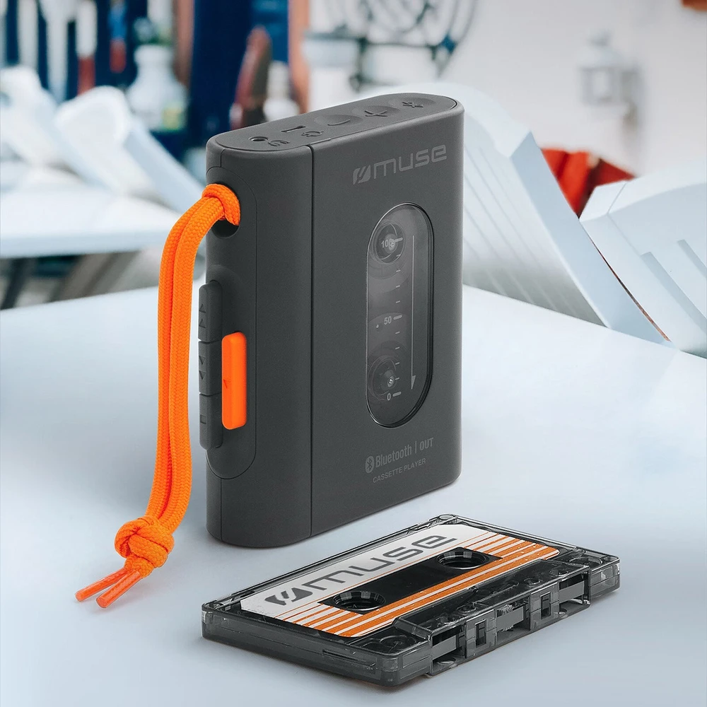 Vaizdo grotuvas „Muse“ | Nešiojamasis kasečių grotuvas | M-132 WM | USB jungtis | „Bluetooth“