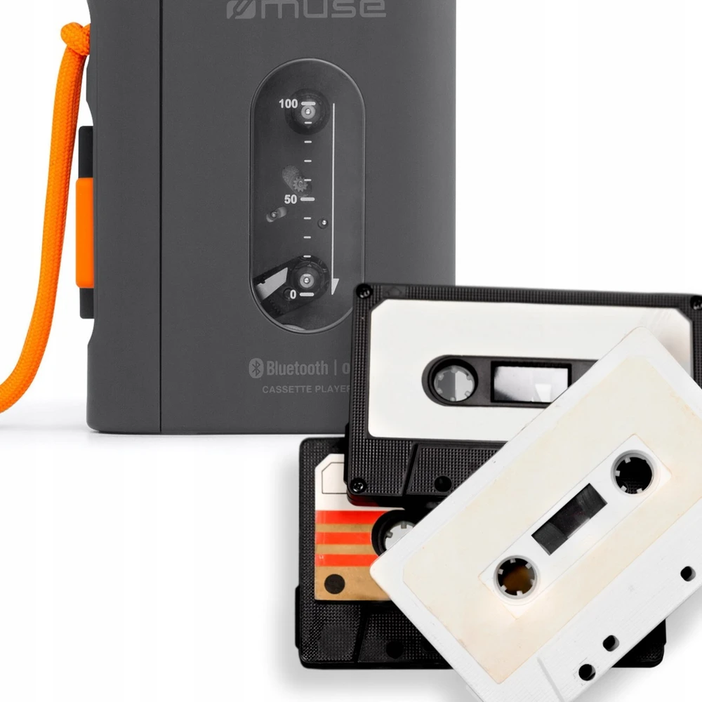 Vaizdo grotuvas „Muse“ | Nešiojamasis kasečių grotuvas | M-132 WM | USB jungtis | „Bluetooth“