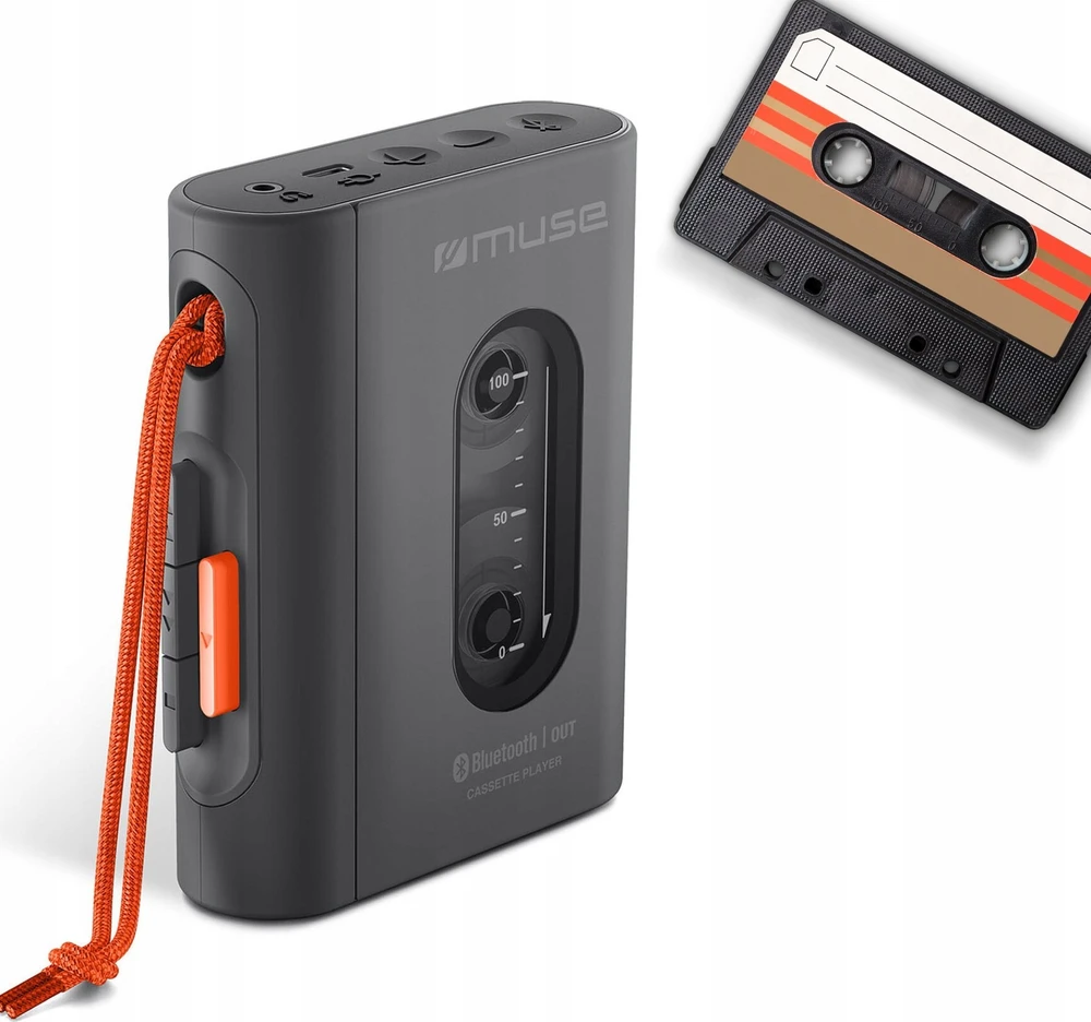 Vaizdo grotuvas „Muse“ | Nešiojamasis kasečių grotuvas | M-132 WM | USB jungtis | „Bluetooth“