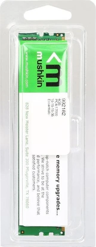 RAM Atmintis Mushkin Essentials, DDR4, 8 GB, 3200MHz, CL22 (MES4U320NF8G)