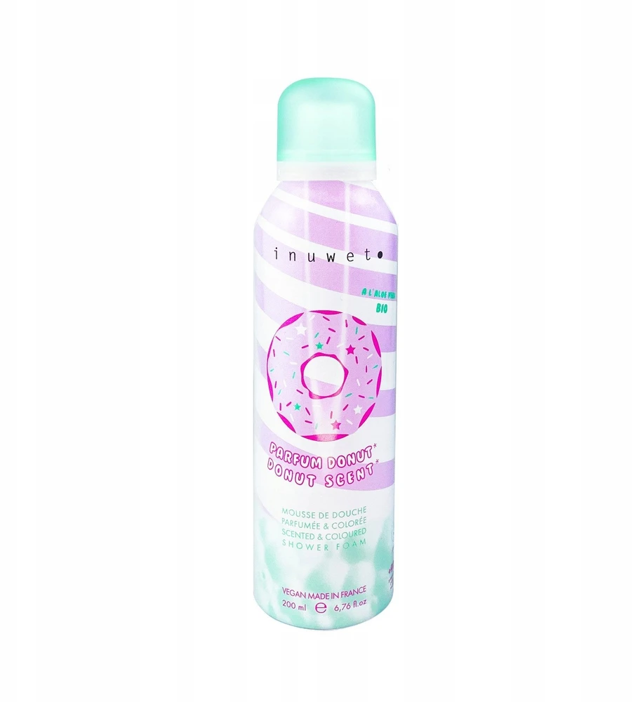 Inuwet Donut Cleansing & Softening Shower Mousse, 200 ml