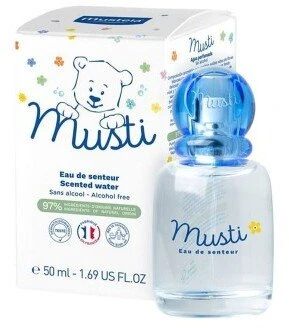 Mustela Musti Eau De Soin Fragrance Delicate Cologne Vanduo, 50 ml