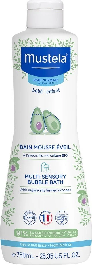 Mustela Multi-Sensory burbulinė vonia, 750 ml