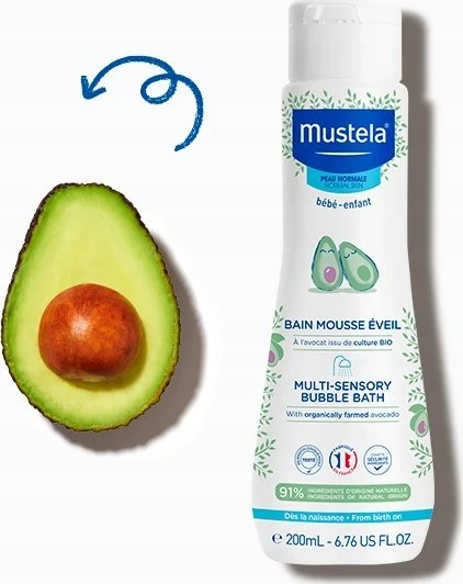 Mustela Multi-Sensory burbulinė vonia, 750 ml