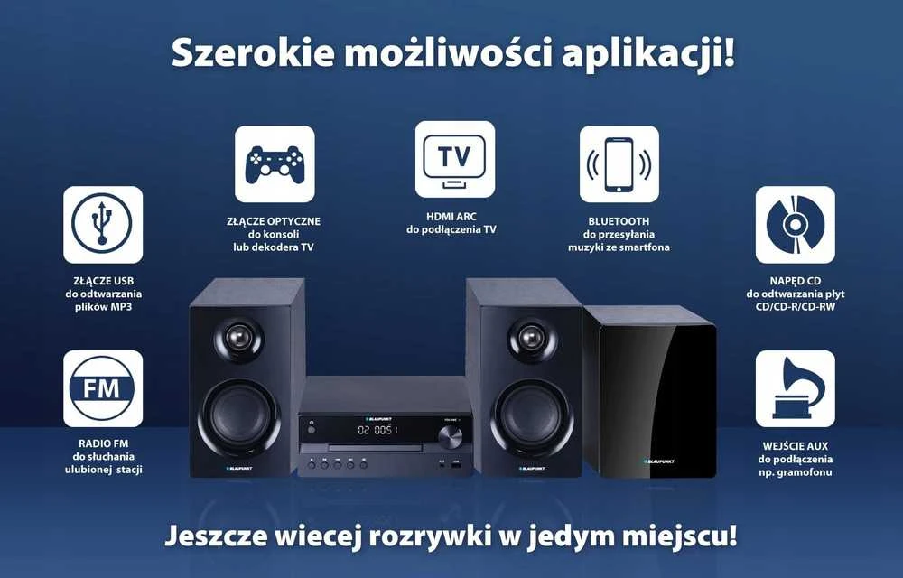 Muzikinis centras CENTRAS MUZIKINIS MS55SUB BLAUPUNKT