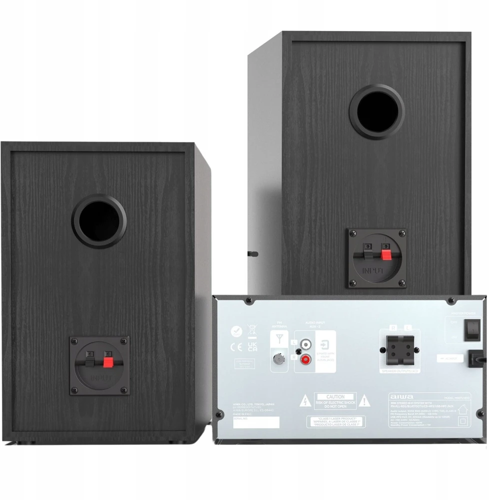 Aiwa MSBTU-600 home garso sistema Home audio micro system 50 W Juodas