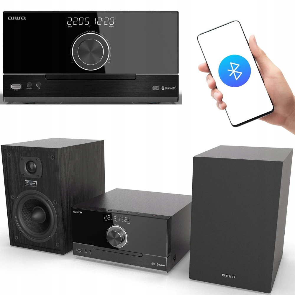 Aiwa MSBTU-600 home garso sistema Home audio micro system 50 W Juodas
