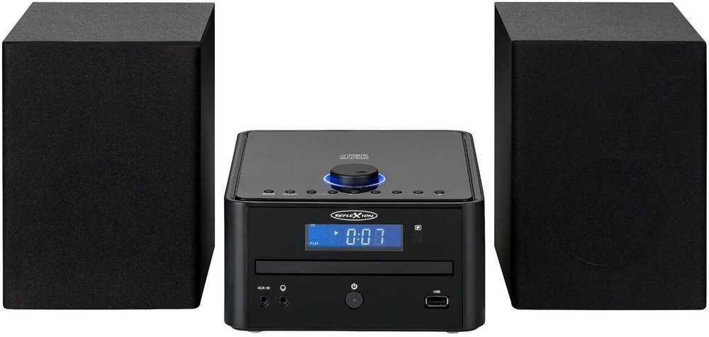 Muzikinis centras Reflexion HIF79FM Micro-HiFi-System juoda