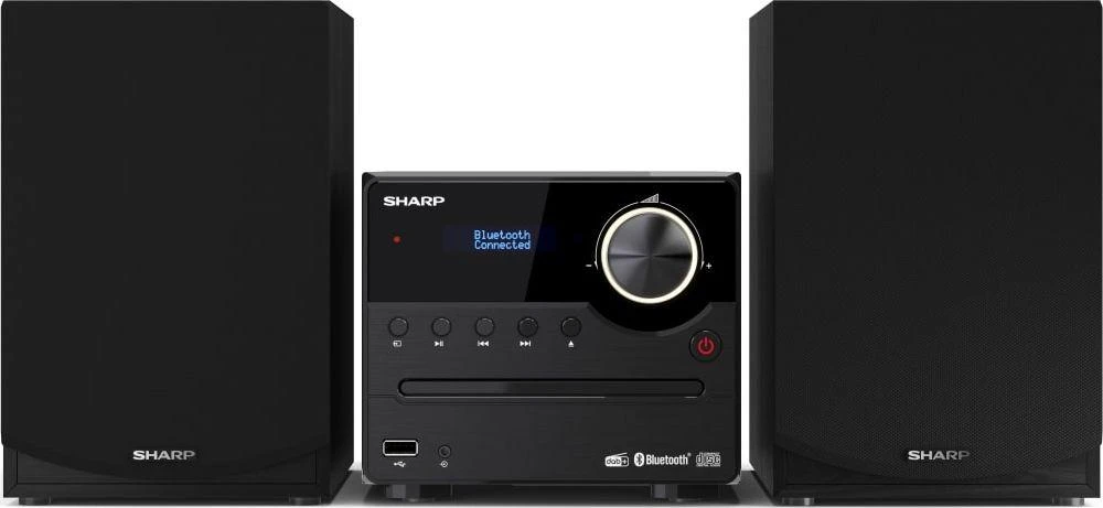 Muzikinis centras Sharp XL-B517D(BK) Hi-Fi Micro System, CD/FM/USB/Bluetooth v5.0, Aux-in, 45W, Juodas | Sharp | Hi-Fi Micro System | XL-B517D(BK) | Juodas | USB port | AUX in | Bluetooth | CD grotuvas | FM radio | Belaidė jungtis
