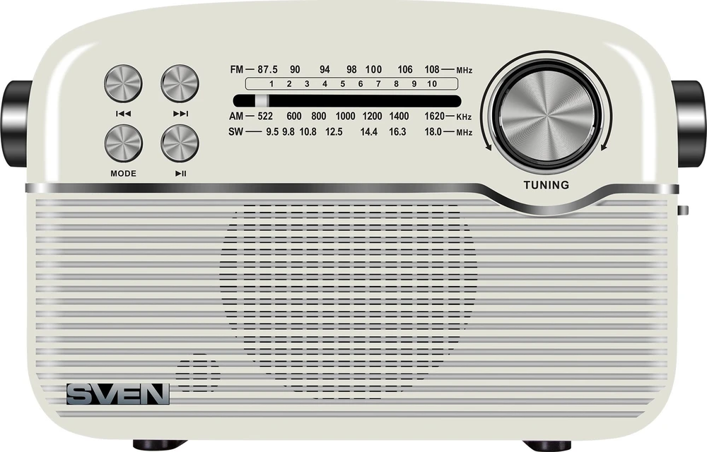 Muzikinis centras Sven SRP-500 przenośne radio belaidės
