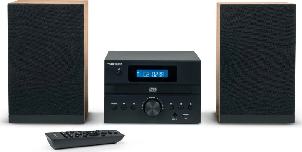 Muzikinis centras Garso Įranga - Thomson Micro System BT Radijas FM/CD/MP3/USB Juodas