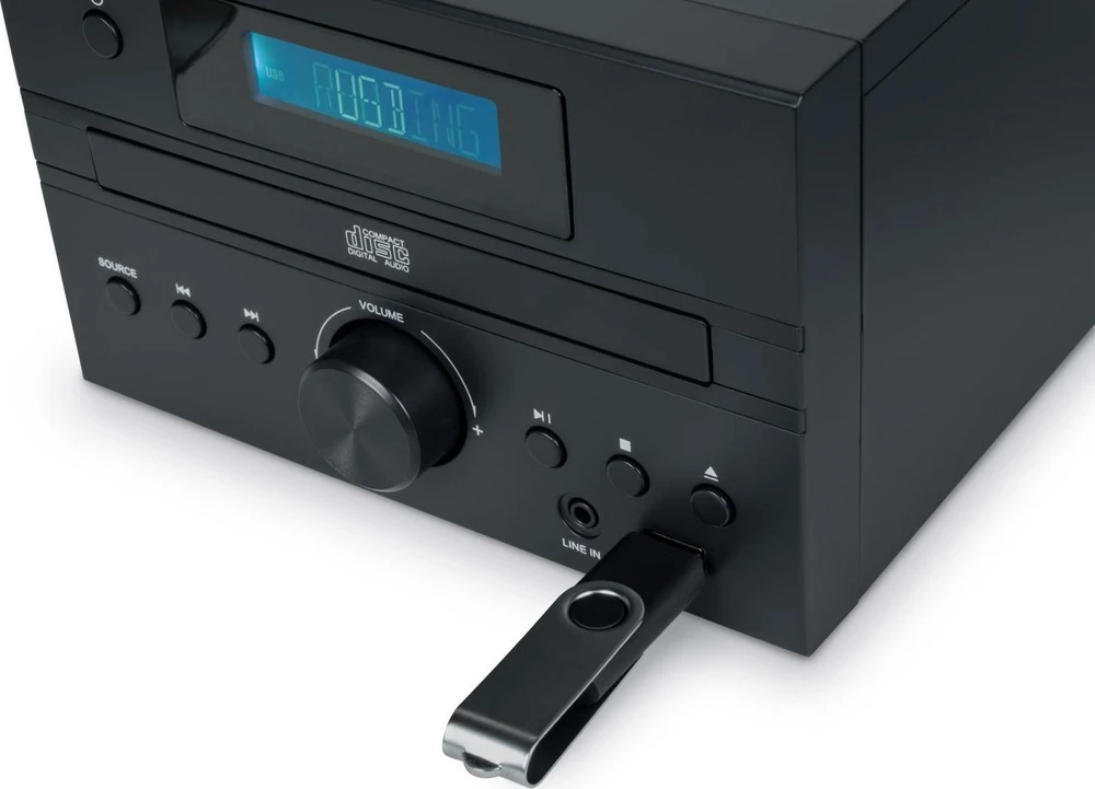 Muzikinis centras Garso Įranga - Thomson Micro System BT Radijas FM/CD/MP3/USB Juodas