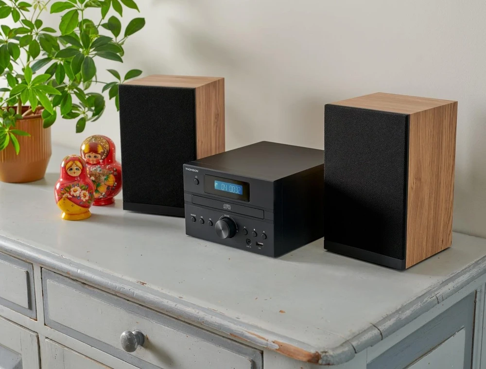 Muzikinis centras Garso Įranga - Thomson Micro System BT Radijas FM/CD/MP3/USB Juodas