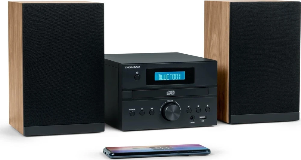 Muzikinis centras Garso Įranga - Thomson Micro System BT Radijas FM/CD/MP3/USB Juodas