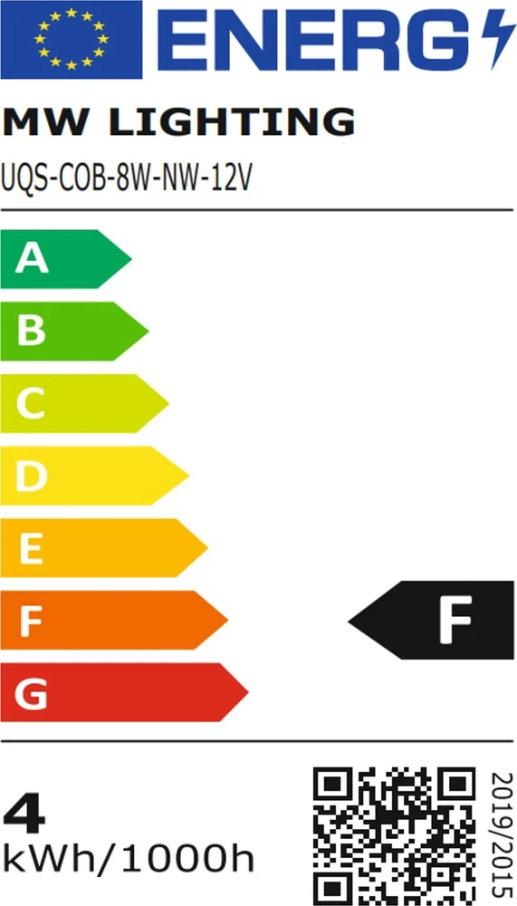 Mw Lighting Mw Apšvietimas TAŚMA LED LED-COB-12V/8W-NW/5M – 4000 K MW apšvietimas
