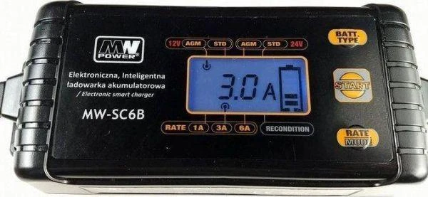 Lean Cars Įkroviklis su LCD ekranu 12V I 24V