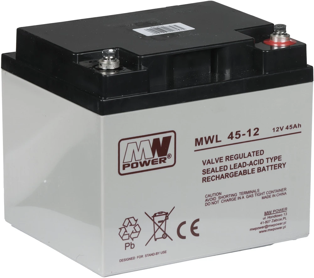 MWPower AKUMULIATORIUS 12V/45AH-MWL