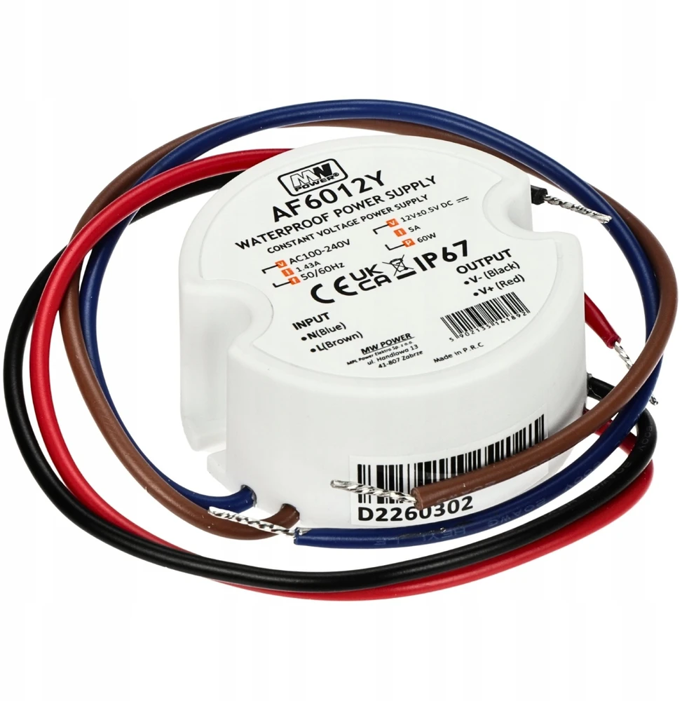 Mpl MWPower Impulsowy 12V/5A-TP-V2 MW POWER