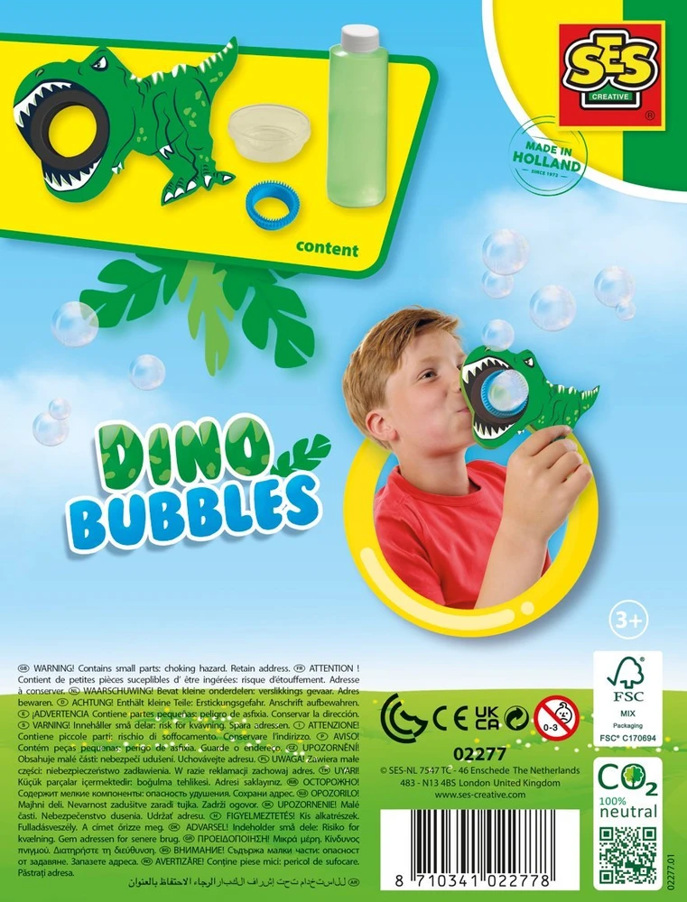 My Bubble Ses Creative SES Dino muilo burbulai 02277 22778