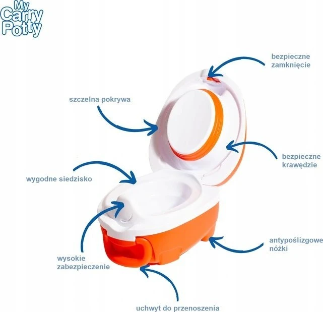 Mokomasis nešiojamas naktipuodis My Carry Potty, katytė, rožinės spalvos