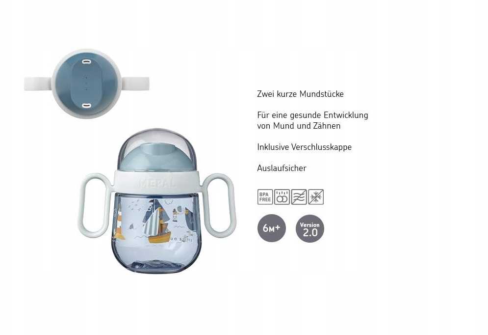 MyBaby Little Dutch Puodelis 200 ml 6m+ Jūreivių įlanka