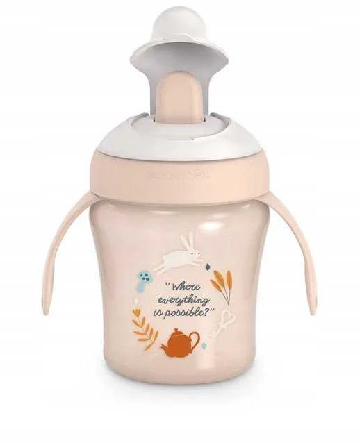 MyBaby SUAVINEX WONDERLAND NOWY - 1x kubek nierozlewniczy, 200ml, 6m+ (rožinė)