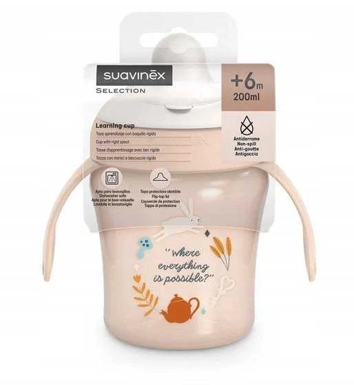 MyBaby SUAVINEX WONDERLAND NOWY - 1x kubek nierozlewniczy, 200ml, 6m+ (rožinė)