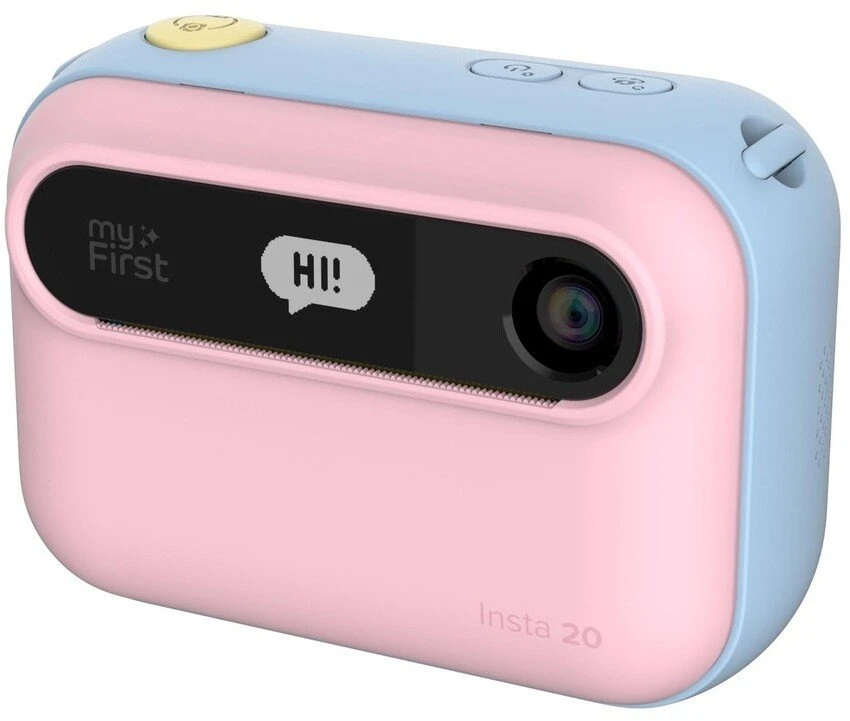 „myFirst Camera Insta 20“ – momentinis fotoaparatas su spausdintuvu ir etikečių spausdinimo funkcija, 3 colių „Full HD IPS“ ekranu ir dvigubu 16 MP objektyvu (cukraus vatos mišinys)