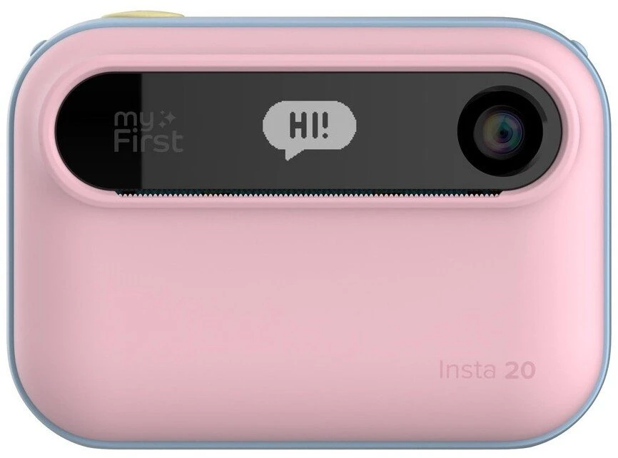 „myFirst Camera Insta 20“ – momentinis fotoaparatas su spausdintuvu ir etikečių spausdinimo funkcija, 3 colių „Full HD IPS“ ekranu ir dvigubu 16 MP objektyvu (cukraus vatos mišinys)