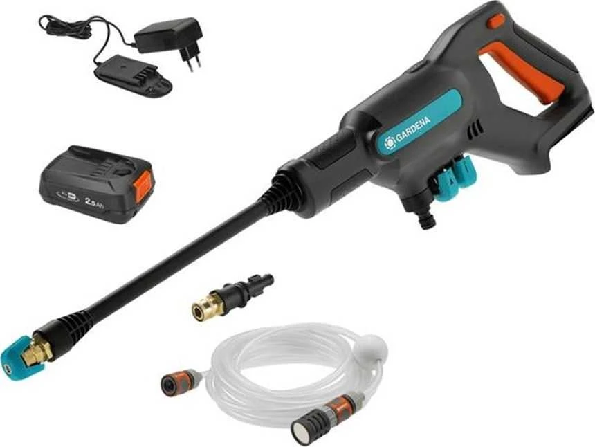 Gardena Vidutinio slėgio akumuliatorinė plovykla „AquaClean 24 / 18V P4A“, paruošta naudoti, 14800-20