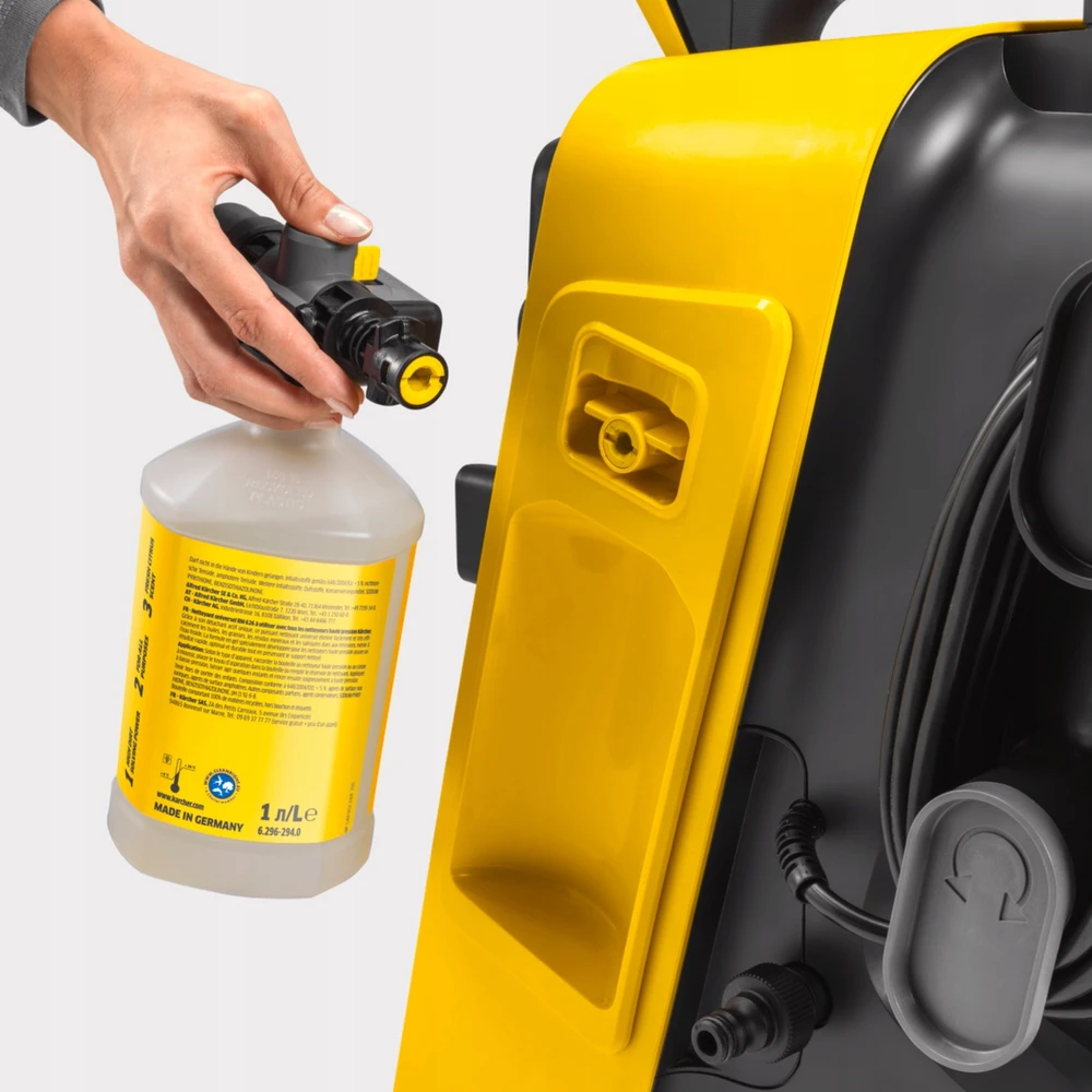 Karcher plovyklos valymo priemonės pajungimas