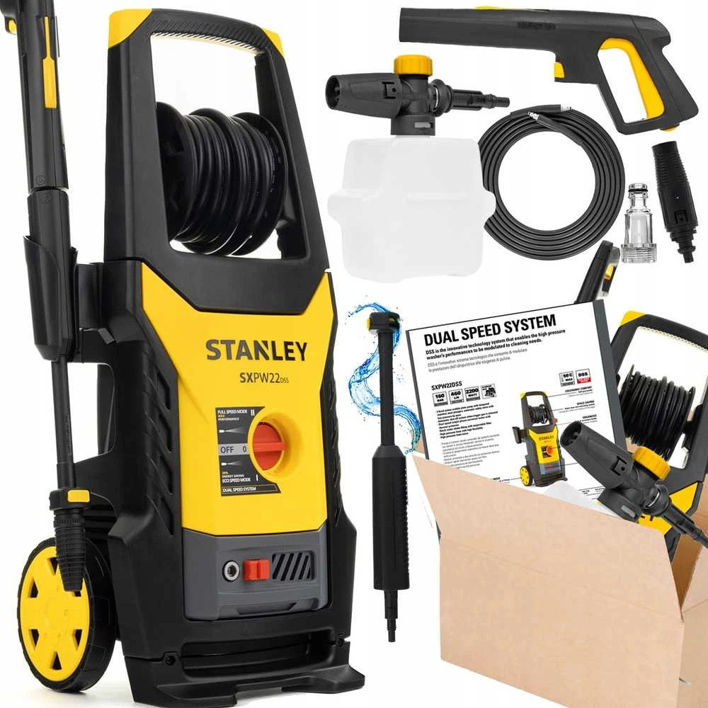 Stanley Aukšto slėgio plovykla SXPW22DSS-E, 2200 W, 160 bar
