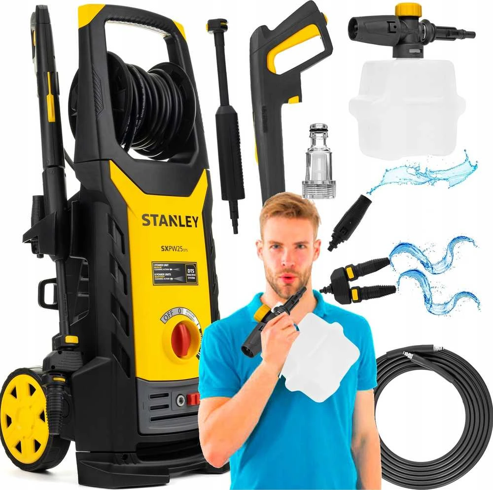 Stanley Aukšto slėgio plovykla SXPW25DTS-E (2500 W, 150 bar, 810 l/h)