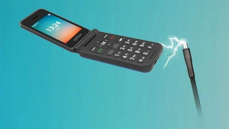 Mygtukinis telefonas MyPhone Flip LTE 128MB Navy Blue
