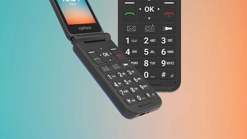 Mygtukinis telefonas MyPhone Flip LTE 128MB Navy Blue