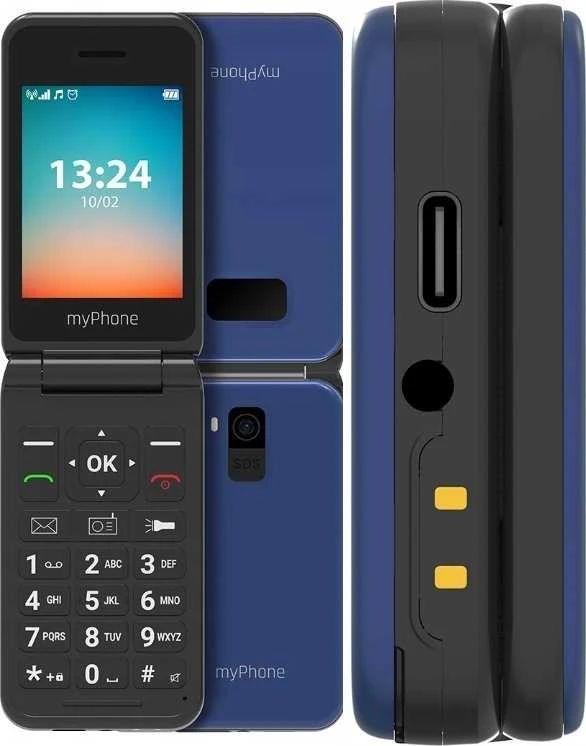 Mygtukinis telefonas MyPhone Flip LTE 128MB Navy Blue