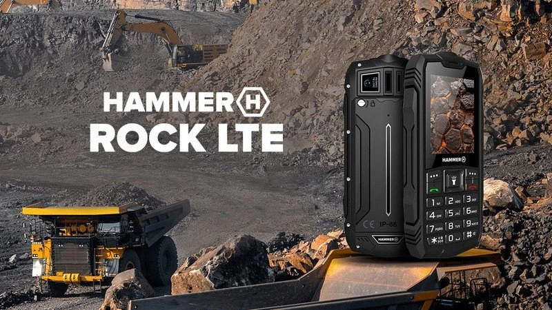 Mobilusis telefonas MyPhone Hammer Rock LTE, 2,4", 48/128MB, juodas