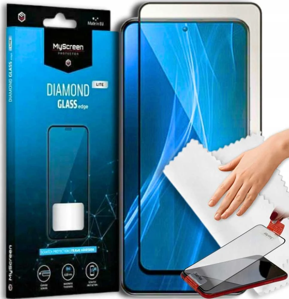 Apsauginis stiklas 5D Google Pixel 8 MyScreen Diamond Glass Edge Lite Full Glue juodas
