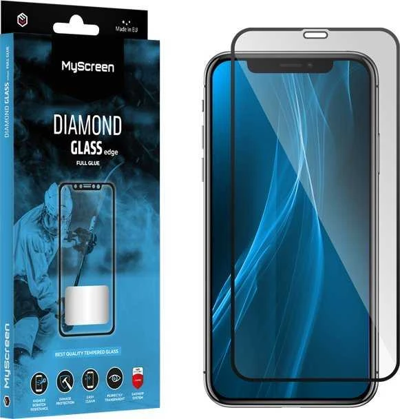MyScreen MS Diamond Glass Edge FG Apple iPhone 16E / 17e juodas Full Glue