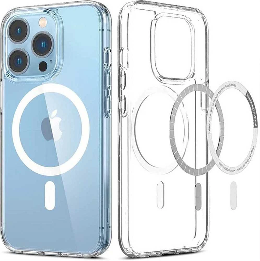 MyScreen Originalus „iPhone 12 PRO MAX“ dėklas, skaidrus „Mag“ dangtelis (STR), suderinamas su „MagSafe“ permatomu dangteliu.