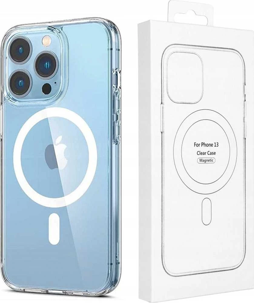 MyScreen Originalus „iPhone 12 PRO MAX“ dėklas, skaidrus „Mag“ dangtelis (STR), suderinamas su „MagSafe“ permatomu dangteliu.
