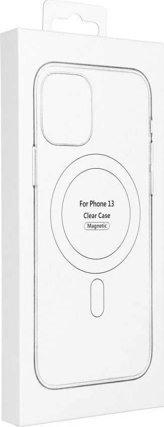 MyScreen Originalus „iPhone 13 PRO“ dėklas, skaidrus „Mag“ dangtelis (STR), suderinamas su „MagSafe“ permatomu dangteliu.