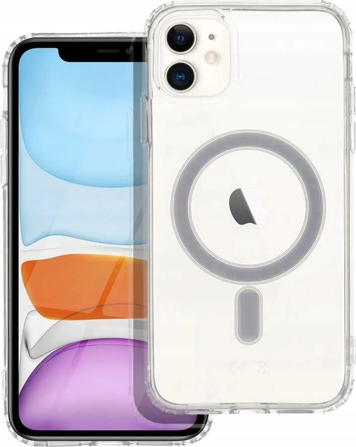 MyScreen Originalus „iPhone 13 PRO“ dėklas, skaidrus „Mag“ dangtelis (STR), suderinamas su „MagSafe“ permatomu dangteliu.