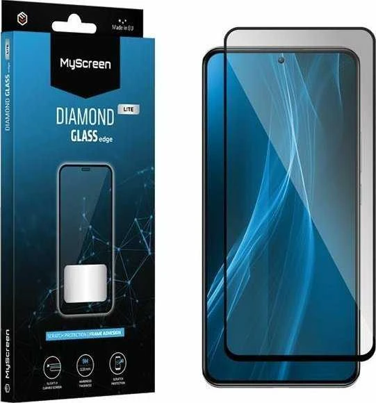 MyScreen MS Diamond Glass Edge FG Xiaomi Redmi Note 12s juodos spalvos Full Glue