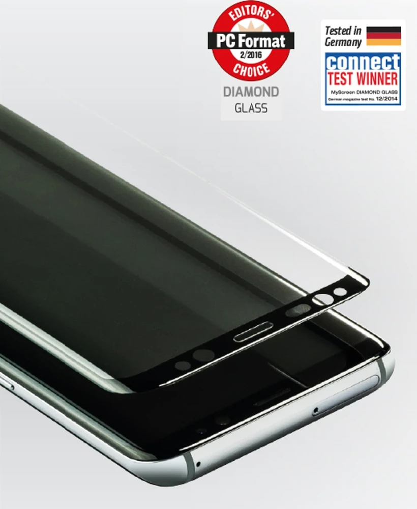 MyScreen MS Diamond Glass Edge 3D Honor Magic 6 Pro juodos spalvos rėmeliu, Apsauginis stiklas