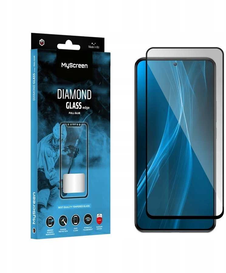„MyScreen DIAMOND GLASS edge Full Glue“ Juodas „Realme 13+“